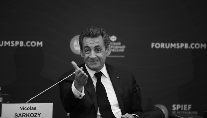 Former French president Nicolas Sarkozy at the St Petersburg International Economic Forum, 16 June 2016.