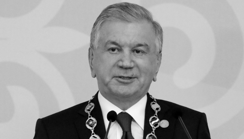 Uzbek President Shavkat Mirziyoyev.