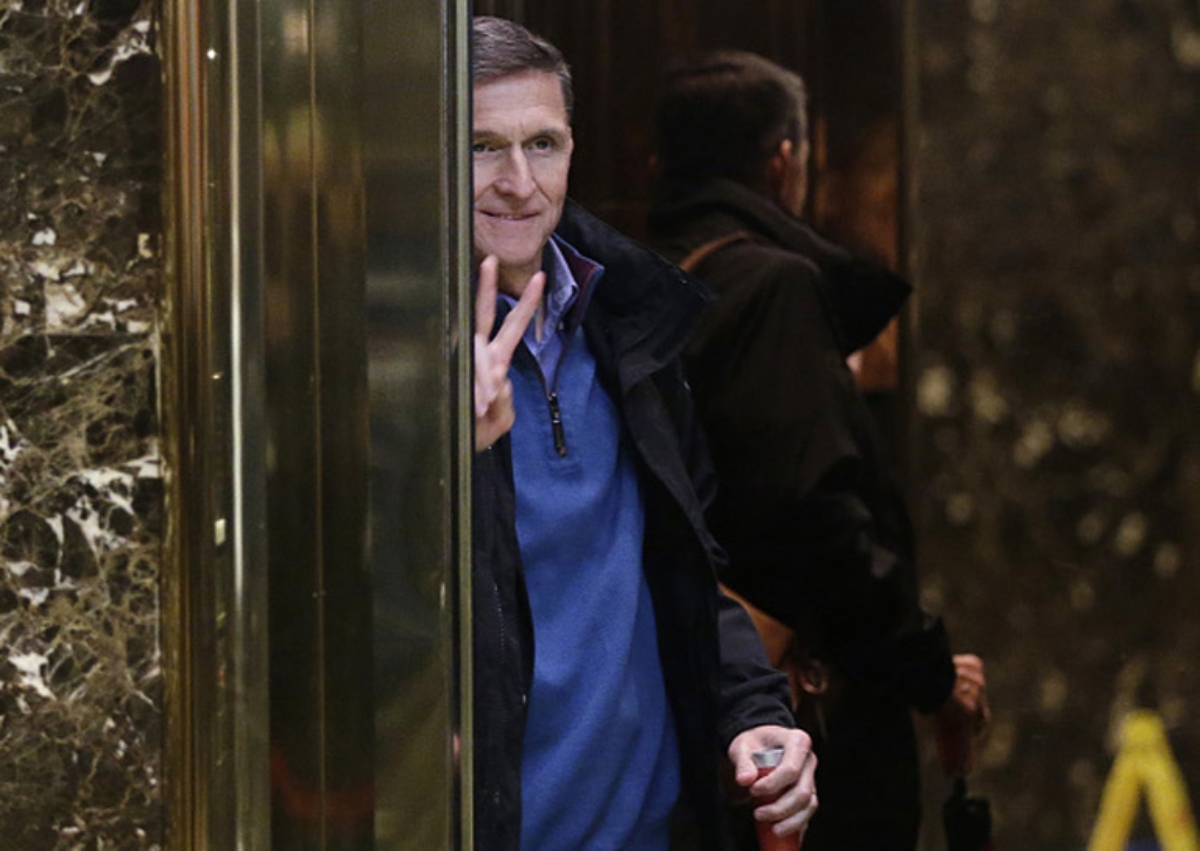 Mike Flynn, Donald Trump’s former intelligence chief.  © Bloomberg via Getty