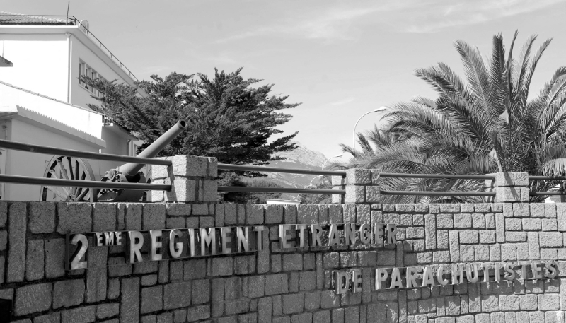 Raffalli Camp, the French Foreign Legion's 2nd Parachute Regiment base, in Calvi, on the French island of Corsica.