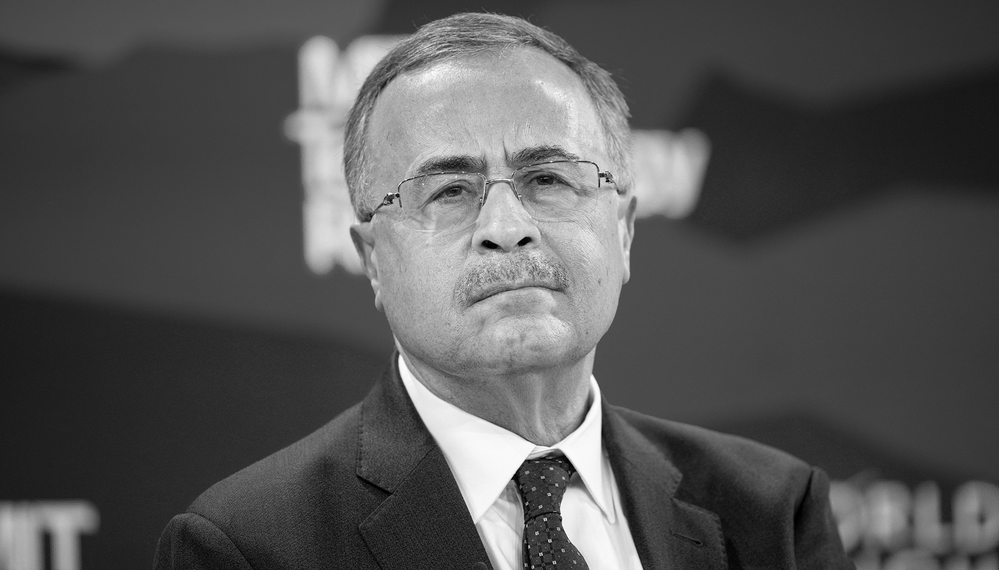 Amin Hassan Nasser, CEO of Aramco, at the World Economic Forum (WEF) in Davos, Switzerland, on 20 January 2026.