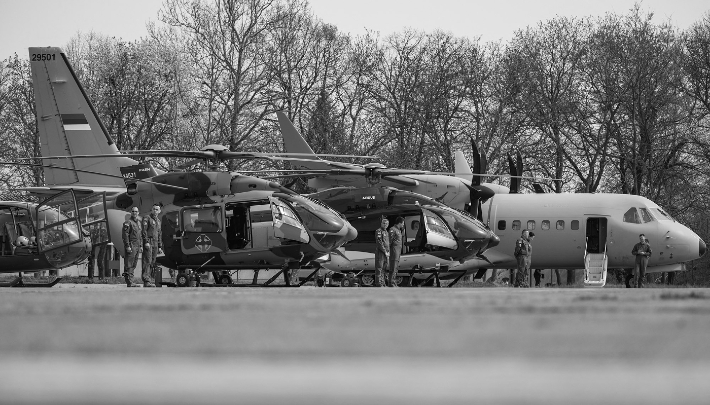 Batajnica military airport in Serbia, the future air base for Belgrade's new Rafale, on 31 March 2024.