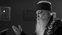 Bektashi leader Baba Mondi in Tirana, Albania, on 18 February 2025.