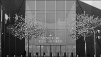 The Ministry of the Armed Forces building in Paris, France, 1 April 2025.