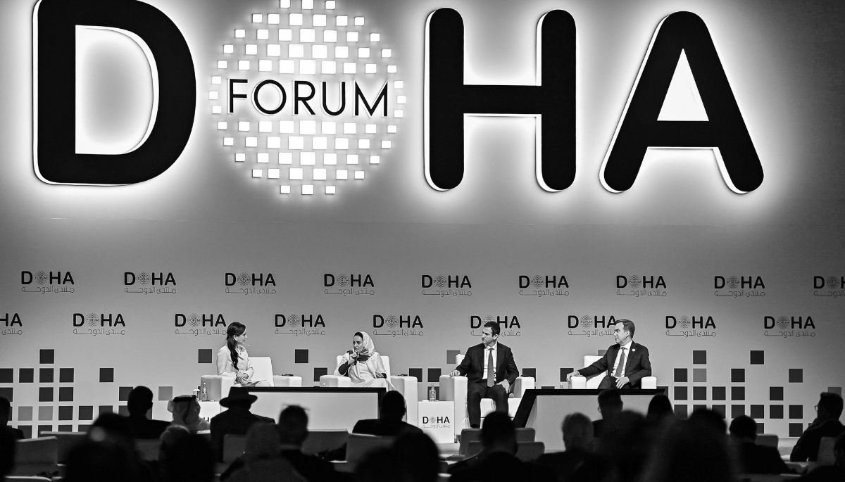 Jared Cohen (third from left) at the Doha Forum in December 2024.