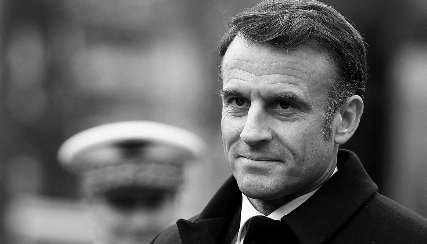 French President Emmanuel Macron, in Strasbourg, eastern France, on 23 November 2024.