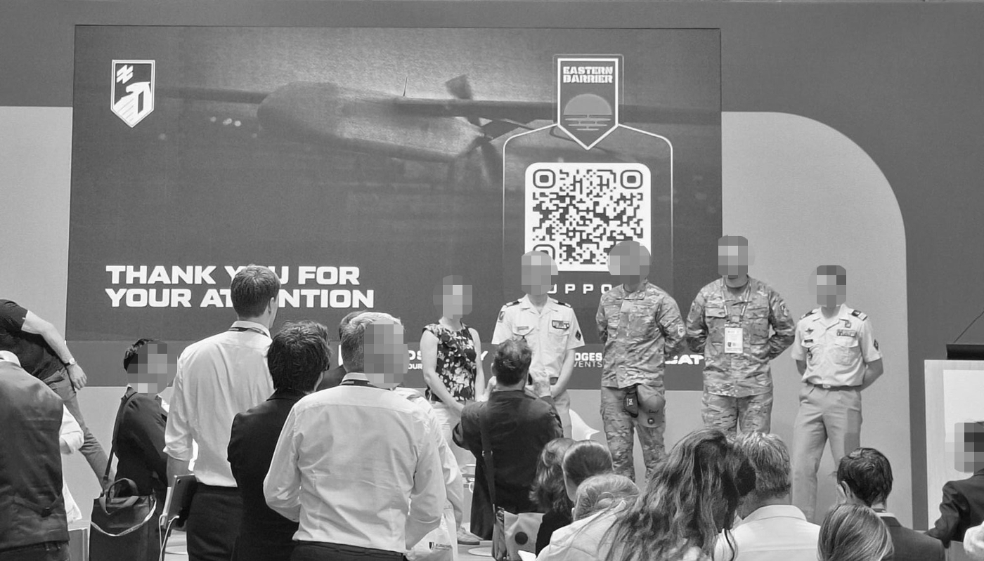 Members of the Ukrainian 1st Azov Corps were invited to share their experiences of drone warfare at the Eurosatory trade fair, held in France on 15-19 June 2026.