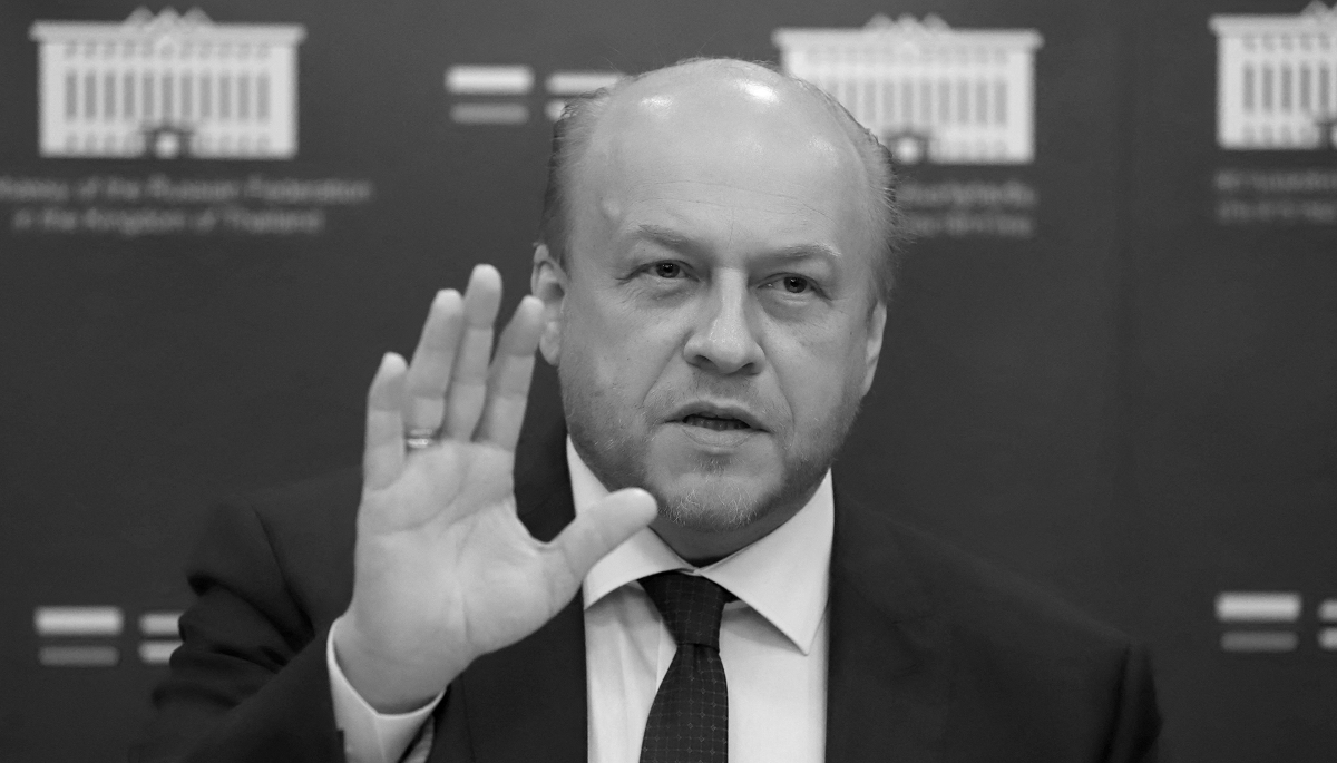Moscow's ambassador to Bangkok Evgeny Tomikhin.  Since the war in Ukraine, Thailand has become a strategic foothold for Russia in the Indo-Pacific. 