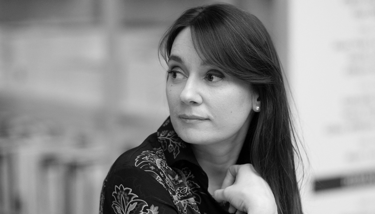 Xenia Fedorova at the Paris Book Fair, on 12 April 2025. 