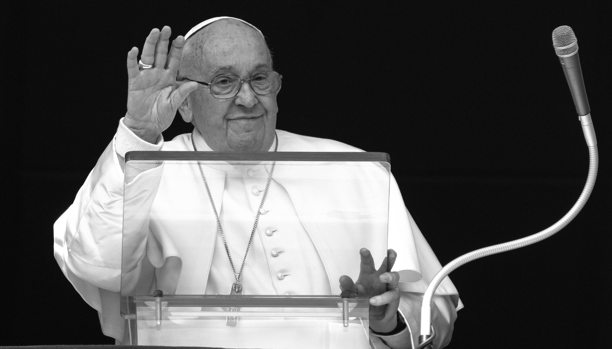 Pope Francis at the Vatican, 17 March 2024.