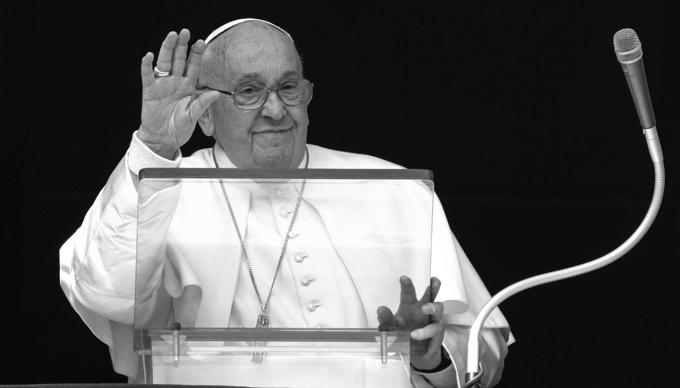 Pope Francis at the Vatican, 17 March 2024.