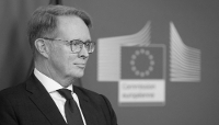  Executive Director of the European Border and Coast Guard (Frontex) Hans Leijtens attends a press conference at the EU headquarters in Brussels, Belgium, on 19 January 2023.
