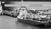 View of the Royal IHC shipyard in Kinderdijk, Netherlands.