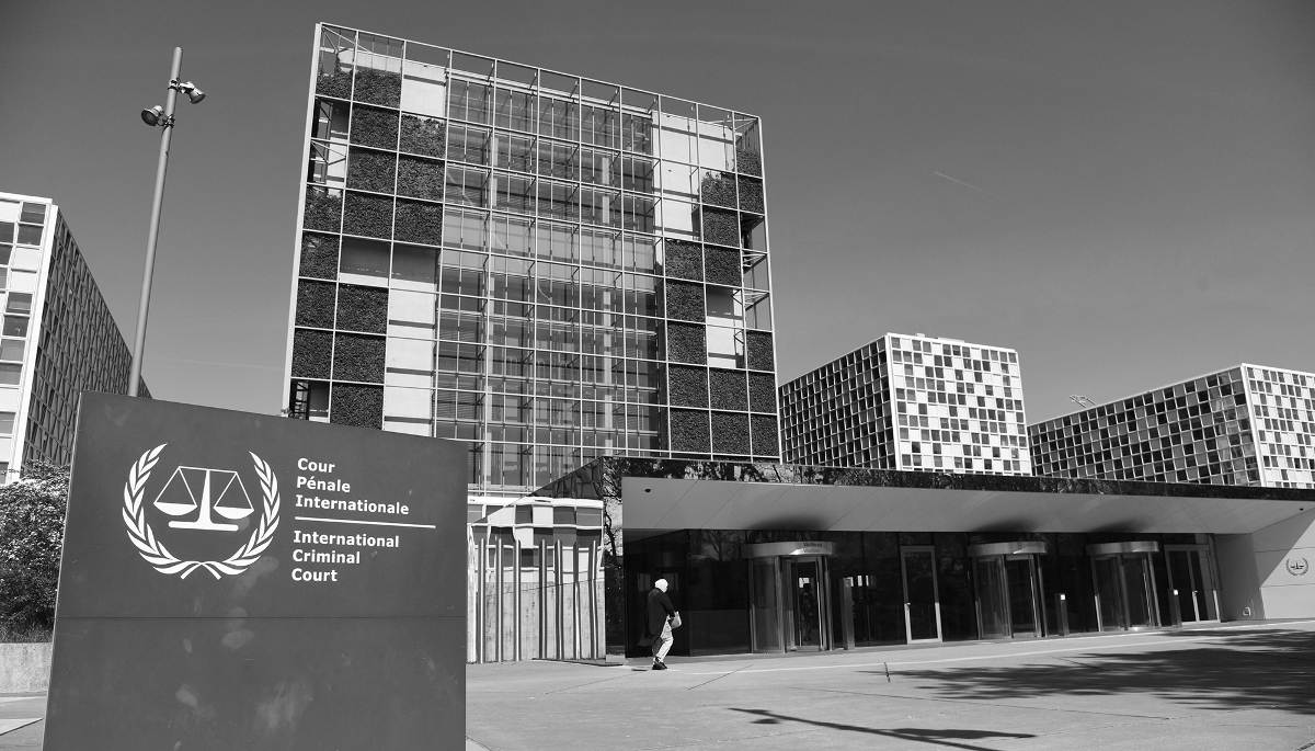 The International Criminal Court (ICC) in The Hague, Netherlands, on 23 April 2026.