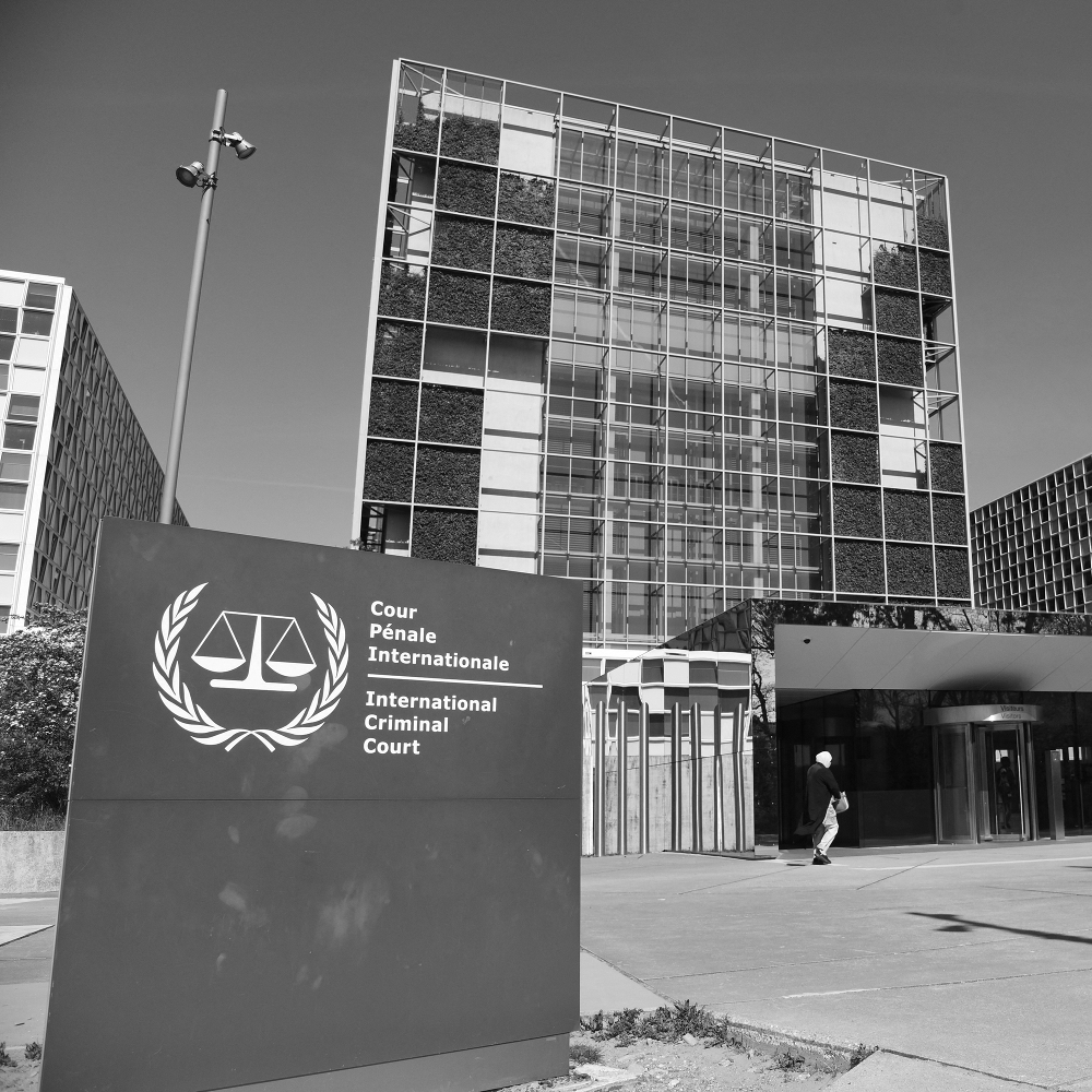 The International Criminal Court (ICC) in The Hague, Netherlands, on 23 April 2026.