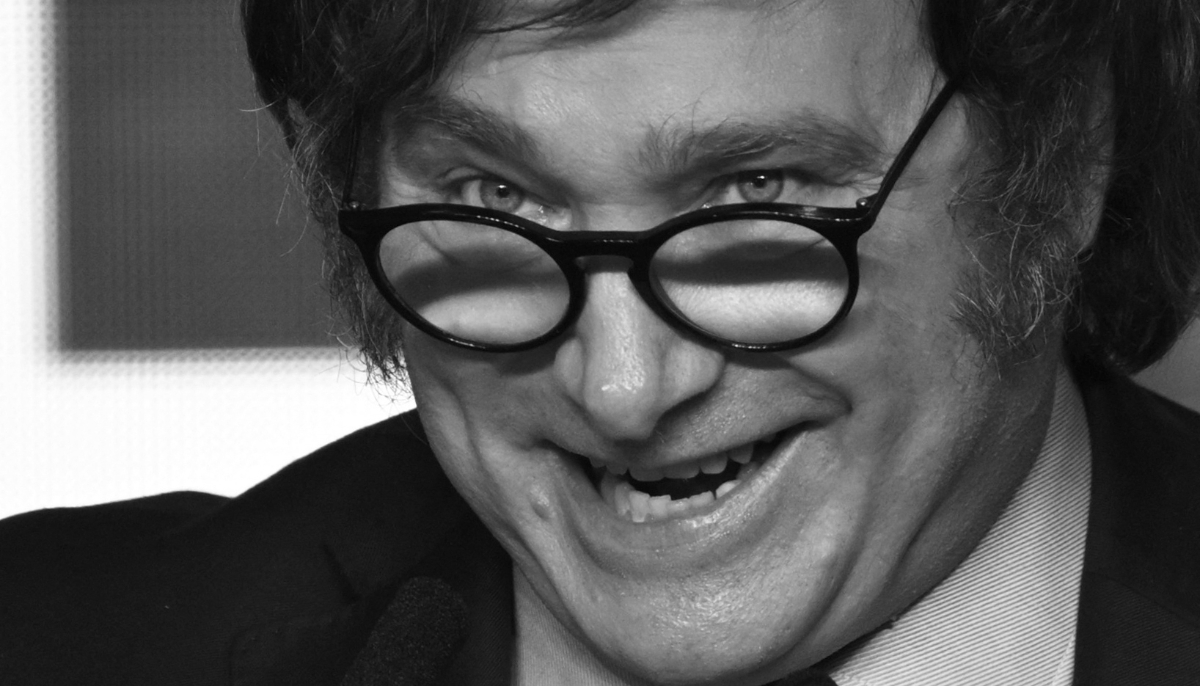 Argentinian presidential candidate Javier Milei on 23 October 2023.