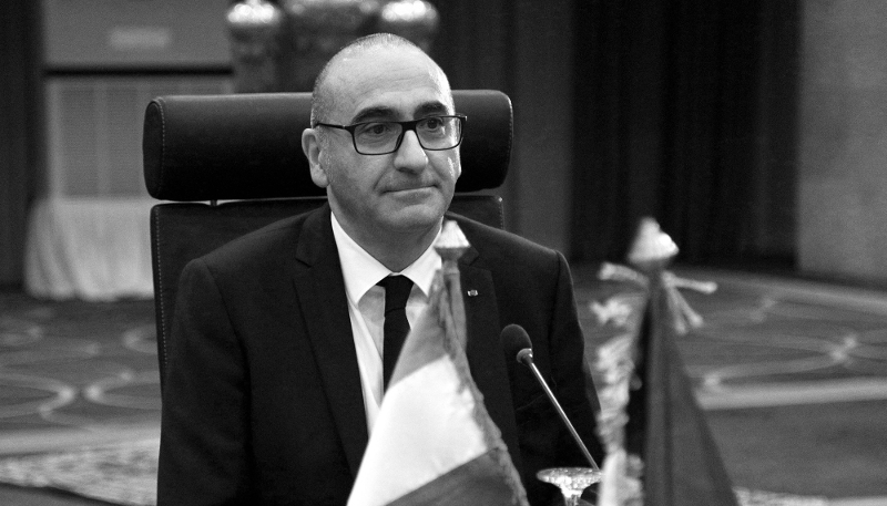 France's Interior Minister Laurent Nuñez in Algiers, on 16 February 2026. 