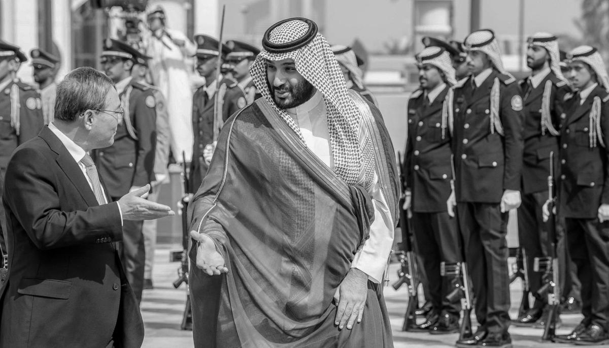 Chinese Prime Minister Li Qiang and Saudi Crown Prince Mohammed bin Salman, in Riyadh, on 11 September 2024.