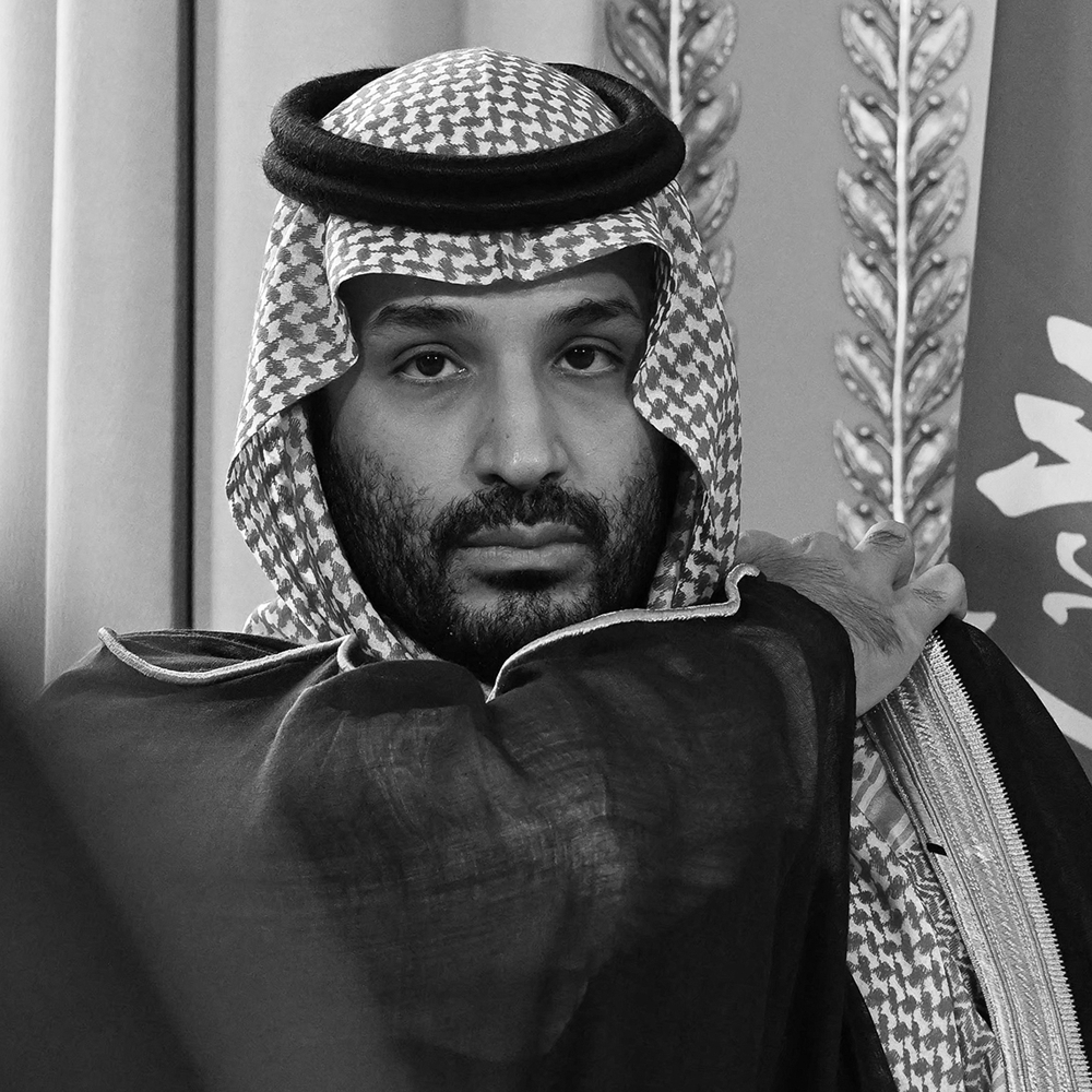 Saudi Arabia's Crown Prince Mohammed bin Salman al-Saud at the Elysee Palace, in Paris, on 24 August 2026.