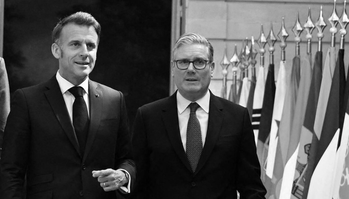 French President Emmanuel Macron and British Prime Minister Keir Starmer in Paris on 17 April 2026.