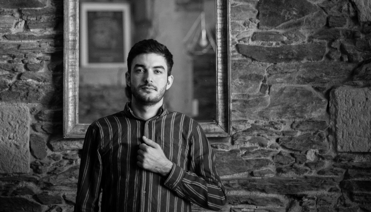 Azerbaijani blogger Mahammad Mirzali in the French city of Nantes, on 6 May 2022.