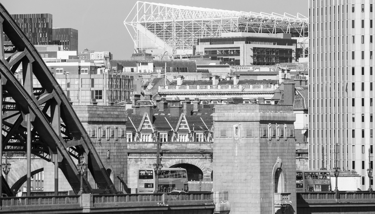 The city of Newcastle in England, where the Italian aerospace group Leonardo has moved its main UK research capabilities.