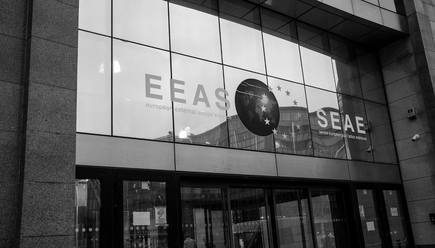 The European External Action Service building in Brussels, Belgium, 9 December 2024.