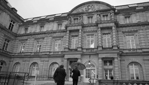 The Palais du Luxembourg which houses the French Senate, in Paris, 3 December 2024.
