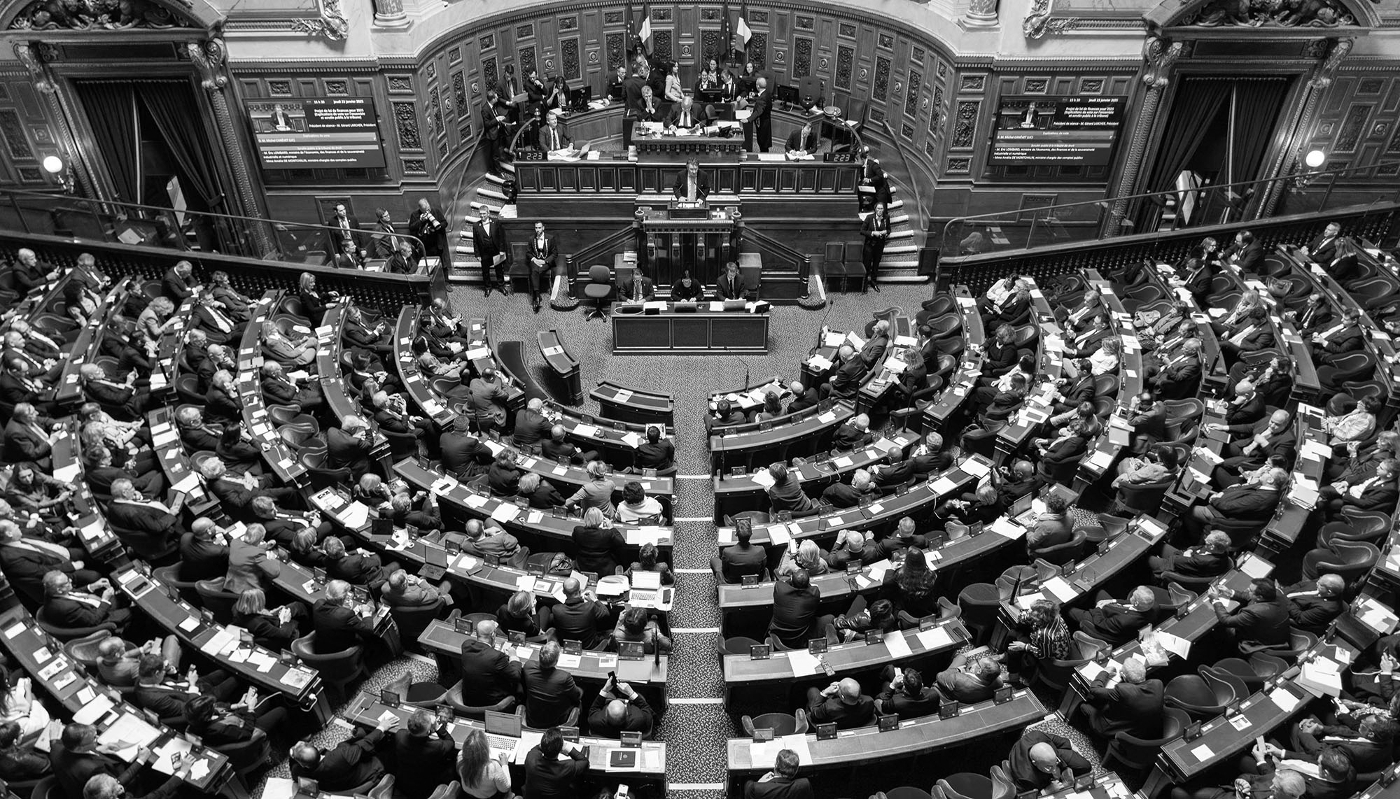 General view of the Senate in Paris, 23 January 2025.