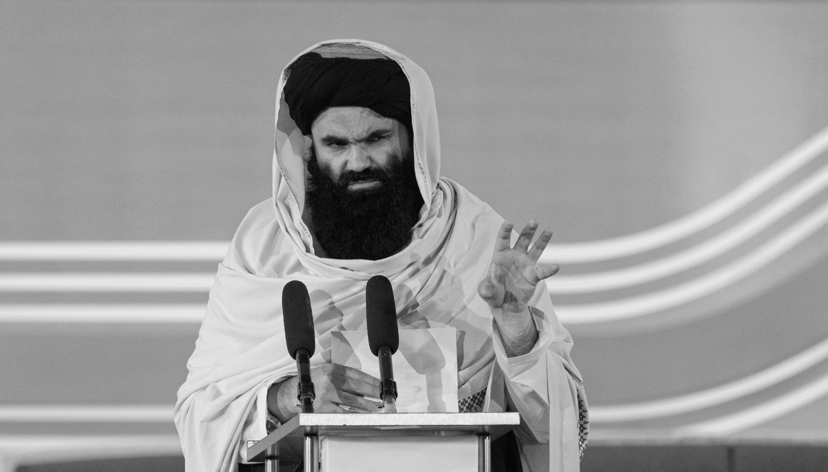 Interior Minister Sirajuddin Haqqani grants licences to operate private security activities in Afghanistan.