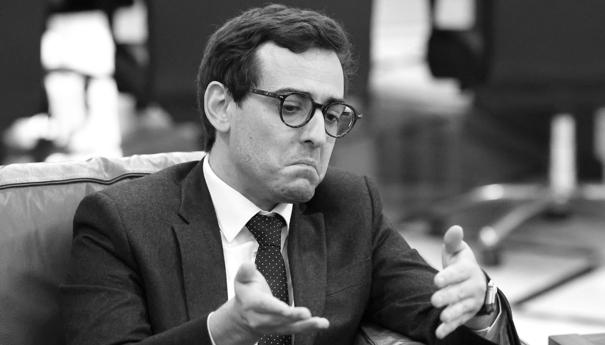 French Foreign Affairs Minister Stephane Sejourne in Beirut, on 6 February 2024.