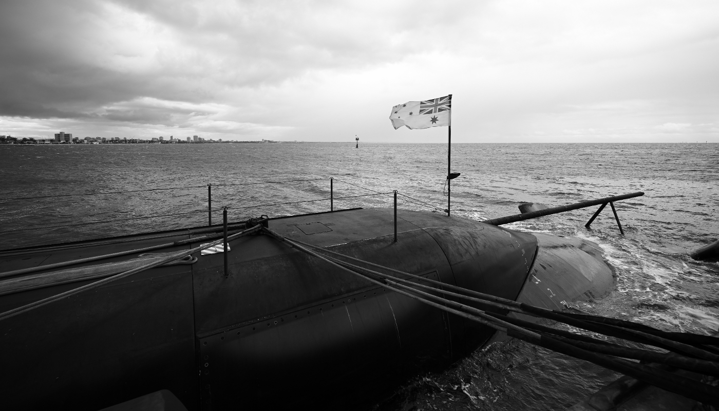 HMAS Farncomb, a Royal Australian Navy Collins-class submarine, in Melbourne.