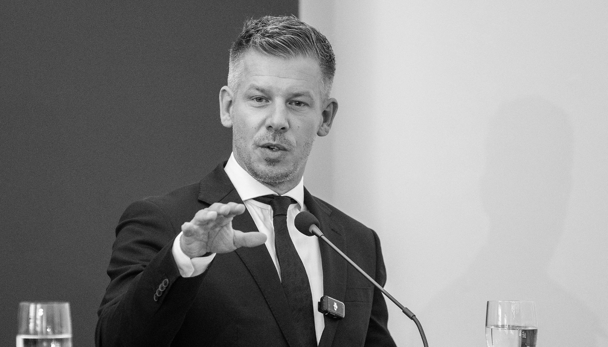 Hungarian Prime Minister Péter Magyar, in Bratislava, Slovakia, on 10 September 2026.

