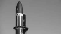A rocket carrying three surveillance satellites manufactured by US firm HawkEye 360.