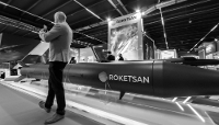 Roketsan missile manufacturer’s stand at the 34th International Defence Industry Exhibition in Poland, on 8 September 2026.