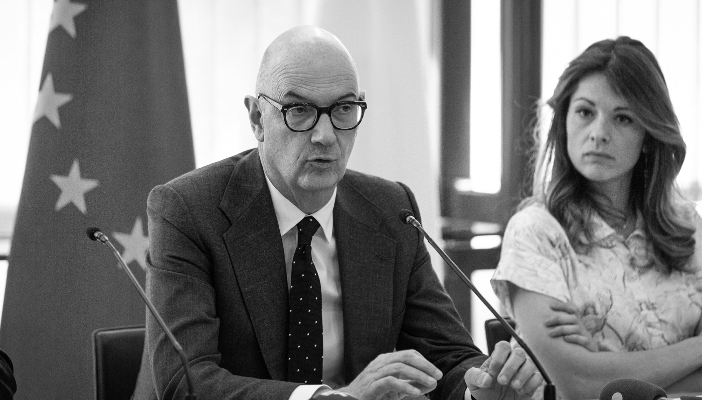 Roland Lescure, French finance minister, during a meeting at the French finance ministry, in Paris, France, on 9 April 2026.