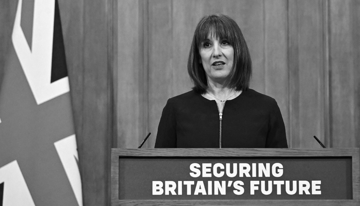 Britain's Chancellor of the Exchequer Rachel Reeves during a press conference in the Downing Street Briefing Room, on 26 March 2025, following the Spring Budget Statement.