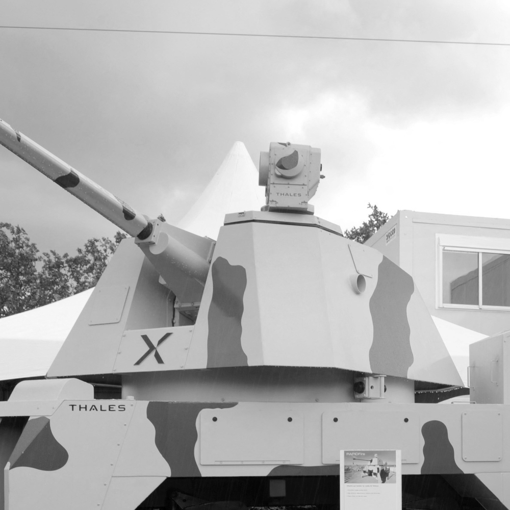 A Thales ‘Rapidfire’ mobile combat vehicle.