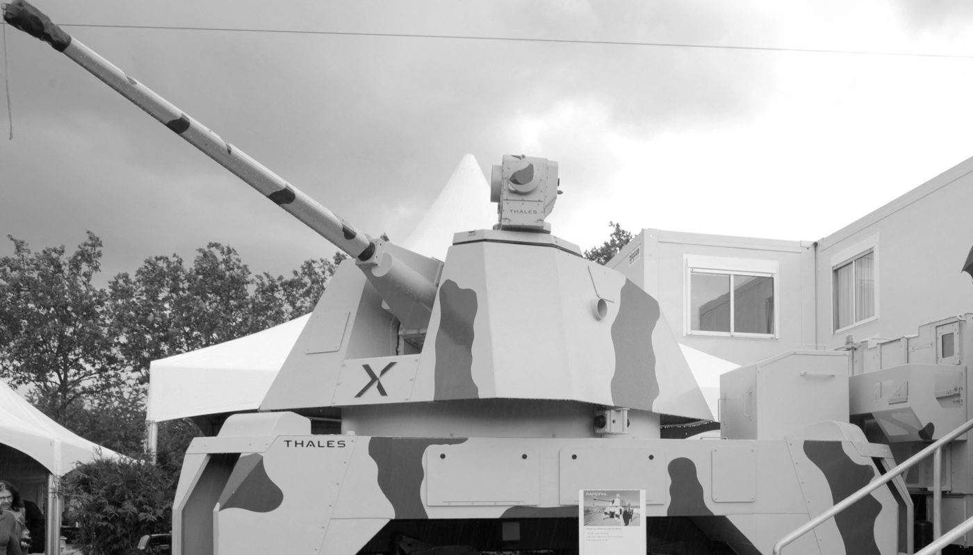 A Thales ‘Rapidfire’ mobile combat vehicle.