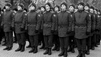 Russian soldiers during their swearing-in ceremony in Rostov-on-Don, Russia, on 16 November 2024. 