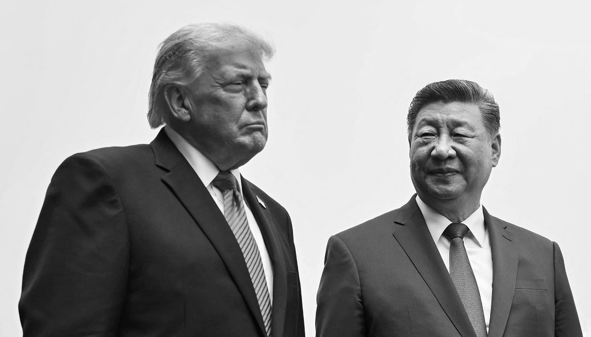 US President Donald Trump is received by his Chinese counterpart Xi Jinping in Beijing, on 14 May 2026. 