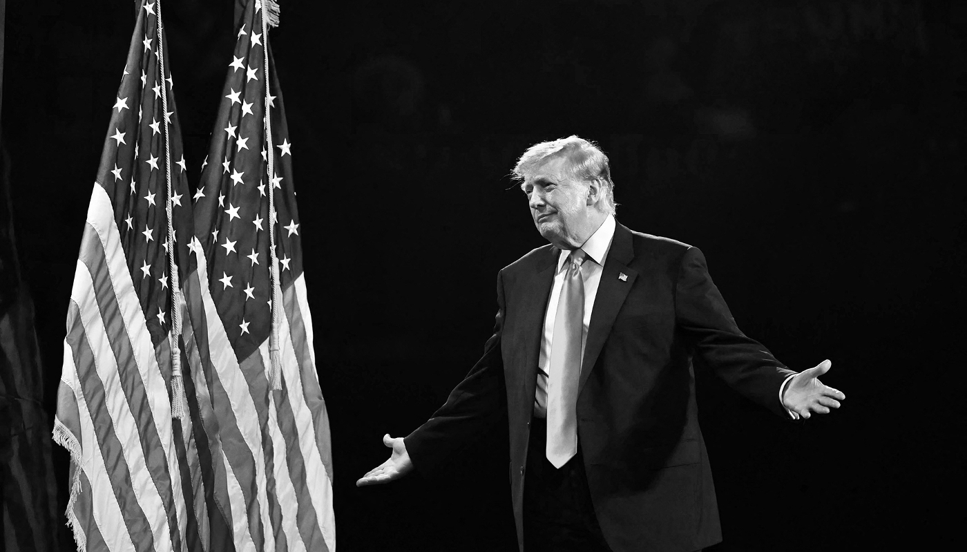 US President Donald Trump during the second day of the Republican National Committee midterm convention at the American Airlines Center in Dallas, Texas, on 10 September 2026.