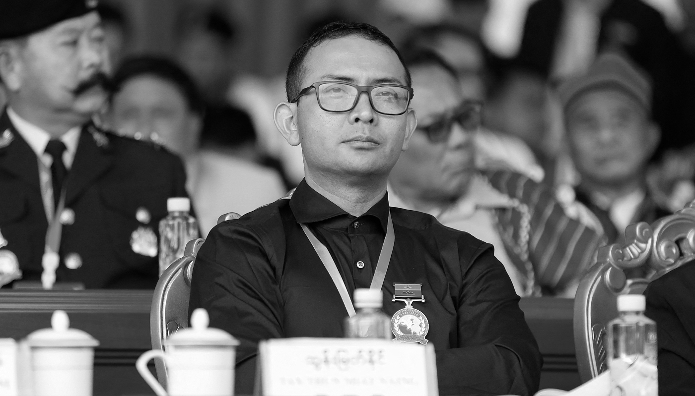 Arakan Army chief Twan Mrat Naing in Panghsang, Myanmar, on 17 April 2019.