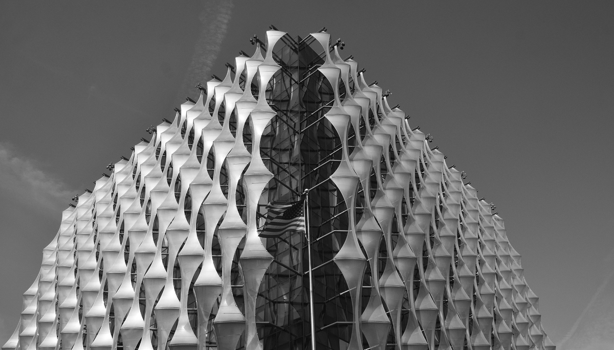 The US embassy in London, on 22 March 2026.