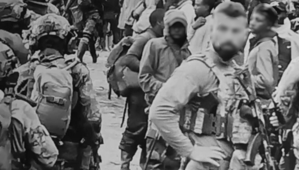 A Latin American operative from a private military company overseeing the advance of Congolese special forces in Kivu, in the eastern Democratic Republic of Congo.