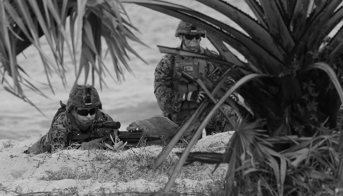 American soldiers participating in the joint US-Thailand Cobra Gold military exercise, implemented by the United States Pacific Command (USPACOM).