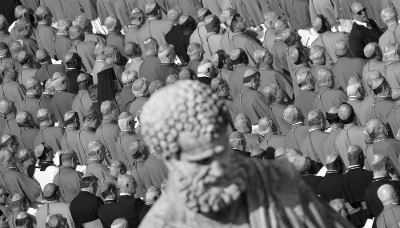 A statue of St Peter at the Vatican, to which US private security and intelligence firm VORDR International loosely claims to have ties. 
