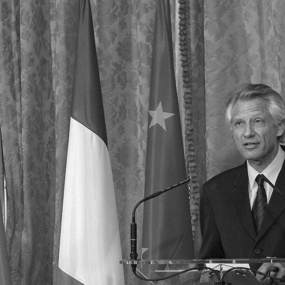Former French prime minister Dominique de Villepin.