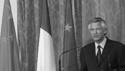 Former French prime minister Dominique de Villepin.