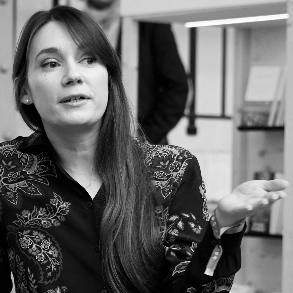 Xenia Fedorova at the Paris Book Fair on 12 April 2025.